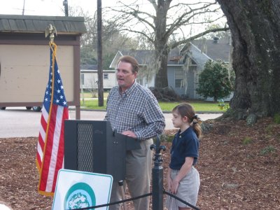 R. J. Andre reading the poem